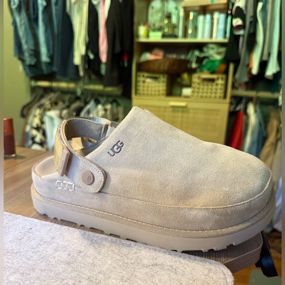 UGG Beige Slip-On Women's Slippers